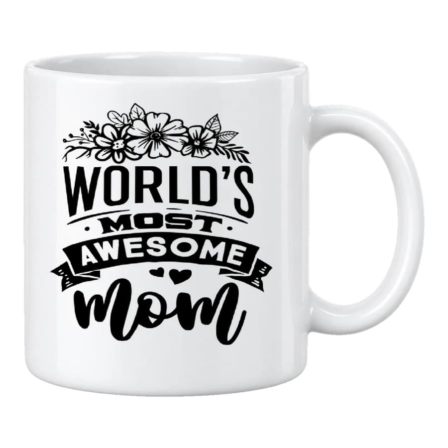Mug — Maman au top — Devant — Blanc