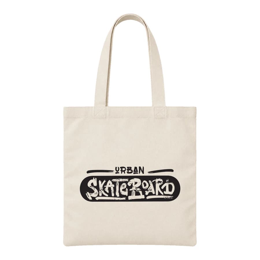 Tote bag — Skate · Liberté urbaine — Devant — Naturel